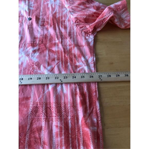 Campia Moda Button-Up Mens palms  Hawaiian Camp Shirt Coconut Button Size XXL - Picture 9 of 12